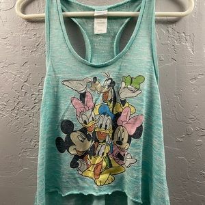 Teal Disney tank with characters